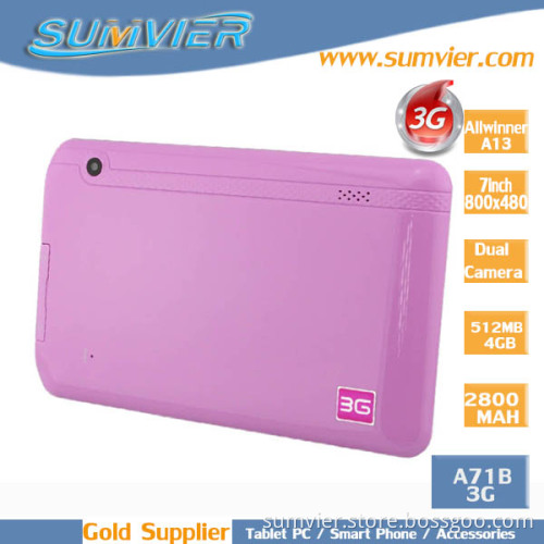 7inch 800*480 Tablet PC with Allwinner A13 Android4.1